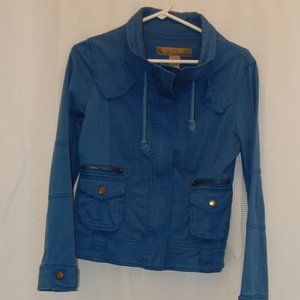 ANGEL KIM Periwinkle Blue Zippered Light Weight Jacket  Size S